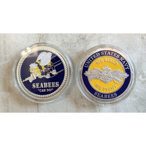 US NAVY SEABEES "CAN DO!" Challenge Coin - Fast Shipping