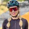 KAPVOE Polarised Cycling Glasses Men Women Sunglasses 3 Interchangeable Lenses