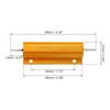 PATIKIL 100W 0.1 Ohm Aluminum Shell Resistor 2pcs Aluminum Housing