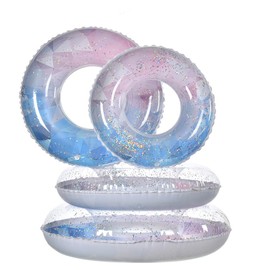 AiMMei Float Ring for Adults and Children, Stylish, Diamond Pattern, Unisex, Pool, Durable, Leak-Resistant, Stable, Toy, Summer Vacation, 60-90 (70#, Diamond Pattern)