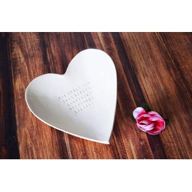 Sympathy Gift - Large Heart Bowl - For Every Joy That Passes Something Beautiful Remains