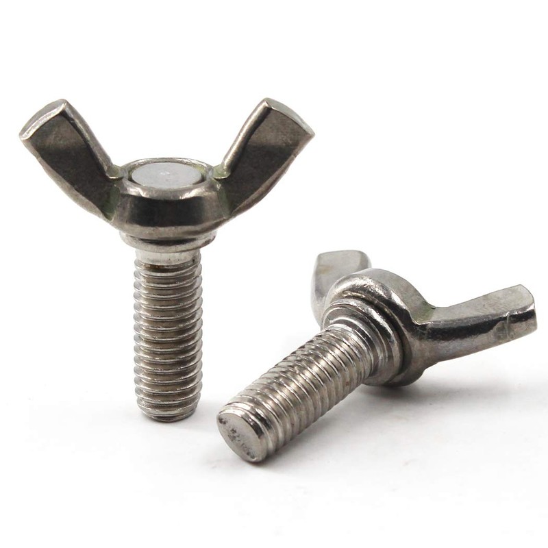 30 Pcs 304 Stainless Steel Wing Screw Set M6x30 Hand