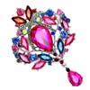 FAIRYGATE Crystal Brooch Pins for Women Crystal Glass Brooches Fashion
