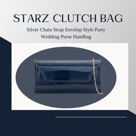 Fushia Clutch bag For ladies Silver Chain Strap Envelop Style Party Wedding Purse Handbag