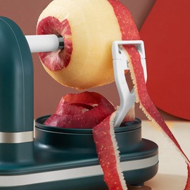 Kitchen Tools, Function PP Stainless Steel Hand Crank Apple Peeler for Kitchen Home Fruit Peel Machine Multi for Kitchen Home (Dark Green)