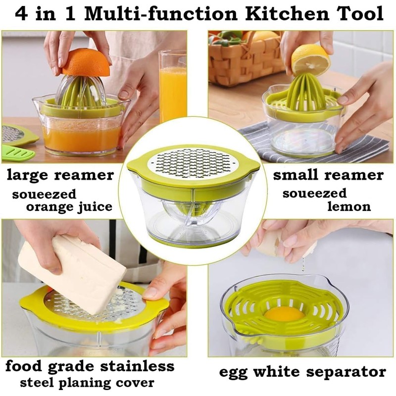 4 in 1 Manual Manual Juicer,1Pc Citrus Lemon Orange Juicer