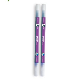 LAMY ink-x Set of 2 Velvet Ink Erasers Plastic with Eraser Tip and Correction Tip Medium - Only for Erasing Royal Blue Ink