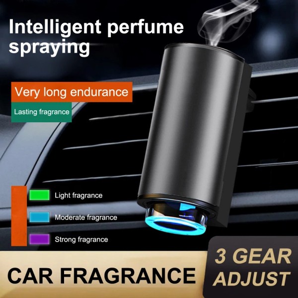 Unbranded Portable Aluminium Waterless Car Aroma Essential Oil Diffuser USB