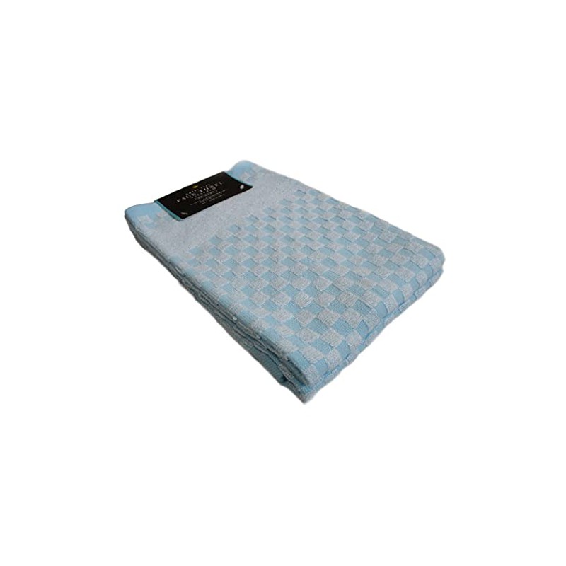 "I Fit" Hotel Type Face Towel, Sax Blue, 13.4 x