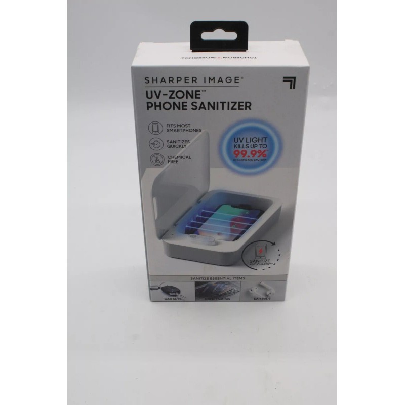 Sharper Image UV-Zone Phone Cleaner S a n i t