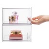 Vtopmart Vtopmart 4 Pack Clear Stackable Storage Drawers, 4.4'' Tall