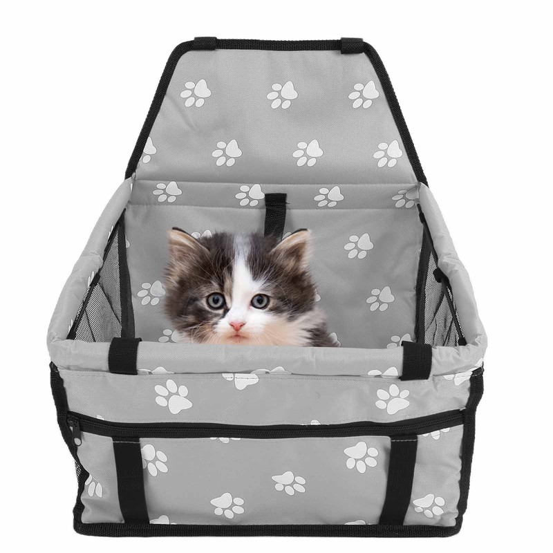 Bear Paw Pattern Pet Carrier Cage Washable Pet Car Travel