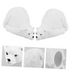 DOITOOL Adorable Bear Patterned Toilet Bolt Caps Easy to Fit