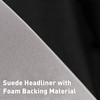 Halero 98" L×60" W Black Car Suede Headliner Fabric with