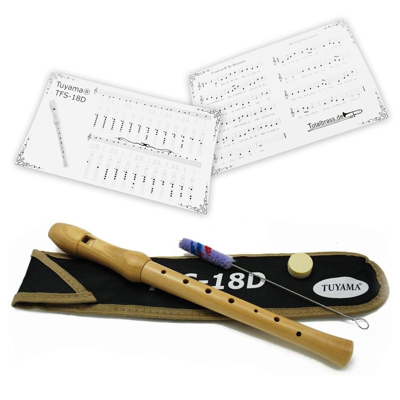 Starter Bundle Tuyama® TFS- 18D Maple Wood Recorder (German Fingering)