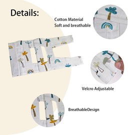 Cubital Tunnel Elbow Splint,Splints and arm restraints, elbow immobilizers for children to prevent face grabbing, thumb sucking habits, pulling on IV lines (little coconut tree, S)