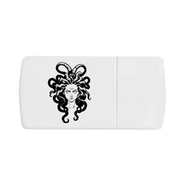 'Medusa Gorgon Face' Pill Box with Tablet Splitter (PI00027796)