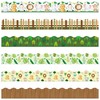 BeYumi 96Pcs Jungle Animals Themed Bulletin Board Borders Forest Safari