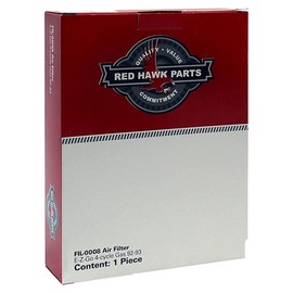 Red Hawk FIL-0008 Air Filter Compatible With/Replacement For E-Z-GO 1991-1994 Gas 26635G01, 26855G01 Golf Carts