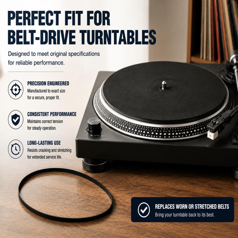 KOMITASUI Turntable Belt Replacement Made in Japan Record Player Belt