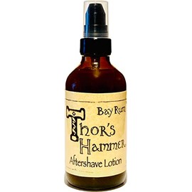 Bay Rum Aftershave Balm, Thor's Hammer Bay Rum Aftershave Lotion with Treatment Pump, 4 oz