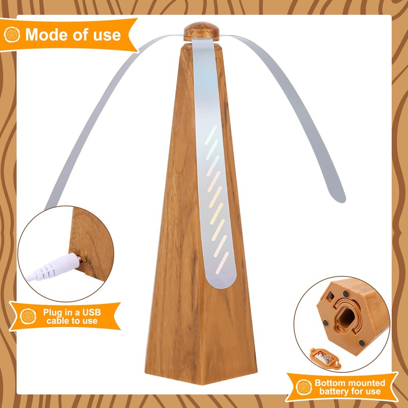 4 Pack Fly Fan for Tables Portable Fly Fan Keep