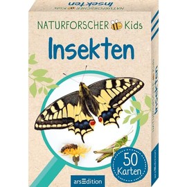 Naturforscher-Kids – Insekten: 50 Karten | Heimische Arten erkennen und bestimmen