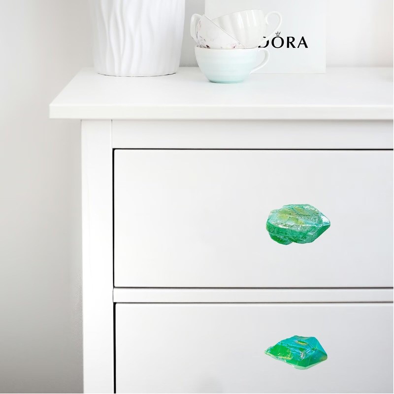 FZBHRO Natural Crystal Stone Cabinet Knobs Decorative Drawer Knobs Handles