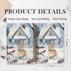 QLMX Christmas Winter Rabbit Spiral Notebook, Bunny Notebook Gifts for
