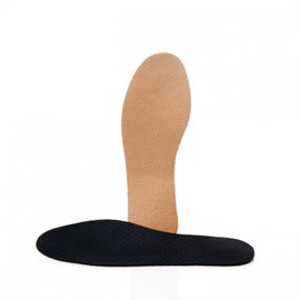 Premium Leather Insoles Charcoal Insoles Size 36-49 100% Leather - Brown, 48