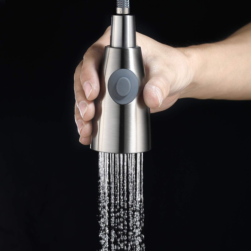 Kitchen Faucet Sprayer Head 2-Function Nozzle Spout G1/2 Connector Pull