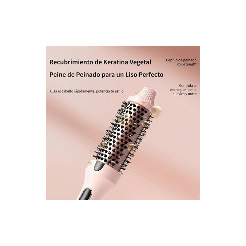 WisBtyCo Cepillo Térmico Iónico Profesional para Cabello - Cepillo Eléctrico
