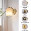 Powfloven Gold Rechargeable Battery Operated Wall Sconces Set of 2