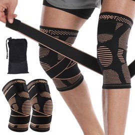 Rodilleras Gym con Fibra de Cobre 2 Piezas