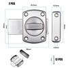 Queerelele Door Bolt Latch, Pack of 2 Rotating Bolt Lock,