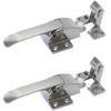 SagaSave 2 x Metal Fridge Freezer Pull Handle Lock Release