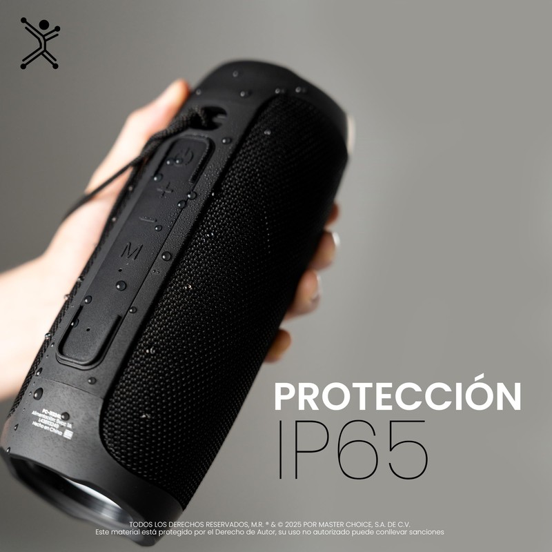 PERFECTCHOICE Bocina Portátil 30W Outdoors Resistente al Agua BT Blueto