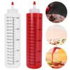 6pcs 250/450ML Sauce Bottle Squeeze Crafts Bottle Condiment Dispenser (250ml