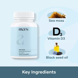 mars by GHC Combo:  Himalayan Shilajit Resin, Ashwagandha Caps and Seamoss Caps - 1