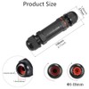 Cable Connector Waterproof IP68 3-Pole for 1-13 mm Cable Diameter,