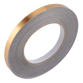 Tiardey 0.4in x 55 yds Gold Metalized Polyester Mylar Film Tape,Gold Decor Tape for Detailing Accent Wall,Wardrobe,Cabinet,Bathroom