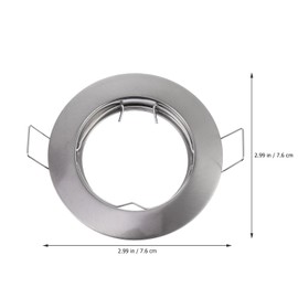 TEHAUX 8pcs Recessed Mounting Frame, Light Stand Spotlight Mounting Light Baffle Trim Recessed Ceiling Lights Led Ceiling Lights Light Ceiling Lamp Gu10 Spotlights Rings Decor Mr16 Downlight Embed