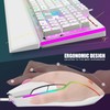 RedThunder K10 Wired Gaming Keyboard and Mouse and Wrist Rest