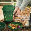 TOP XIAN 4-Pack Inground Worm Composter, Outdoor Worm Compost Bin