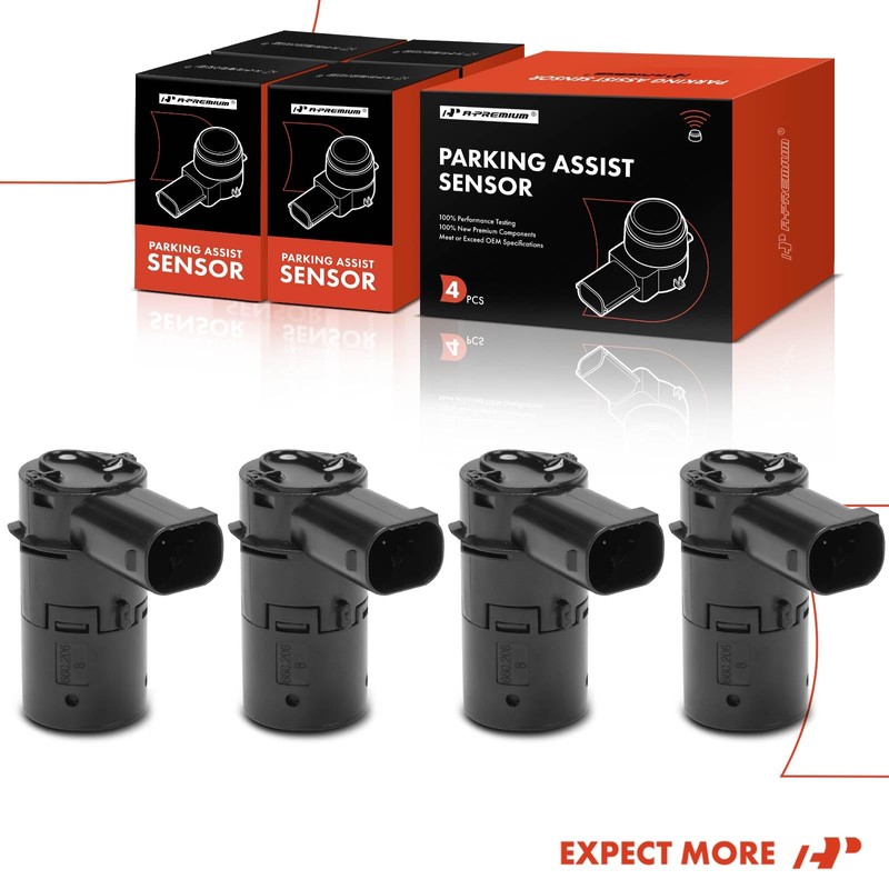 A-Premium 4-PC Reverse Backup Parking Assist Sensor Compatible with Select