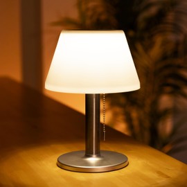 ito electronics ito electronics Solar Tischlampe Indoor Outdoor 3 Stufen | 4-8 Stunden Leuchtdauer | Warmwei?es LED-Licht silber