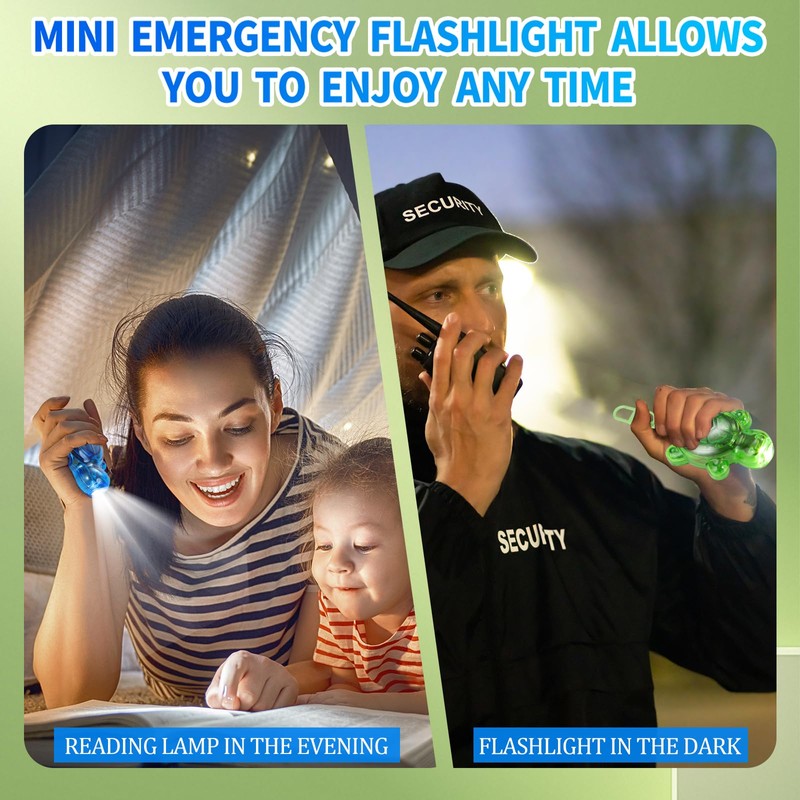 3PCS Set Brighter Cute Turtle Animal Keychain Flashlight, 7 Modes