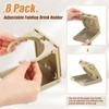 Tioncy 8 Pack Adjustable Cup Holder with Screws Universal Plastic