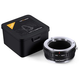 K&F Concept MD to NEX Adapter MD MC Mount Lens to Sony E Mount NEX Adapter Mount With Brass Material Version 2