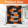 Bgtecho 32 Pcs Football Drawstring Bags,Football Drawstring Backpack Bulk,13x16.6 Inch